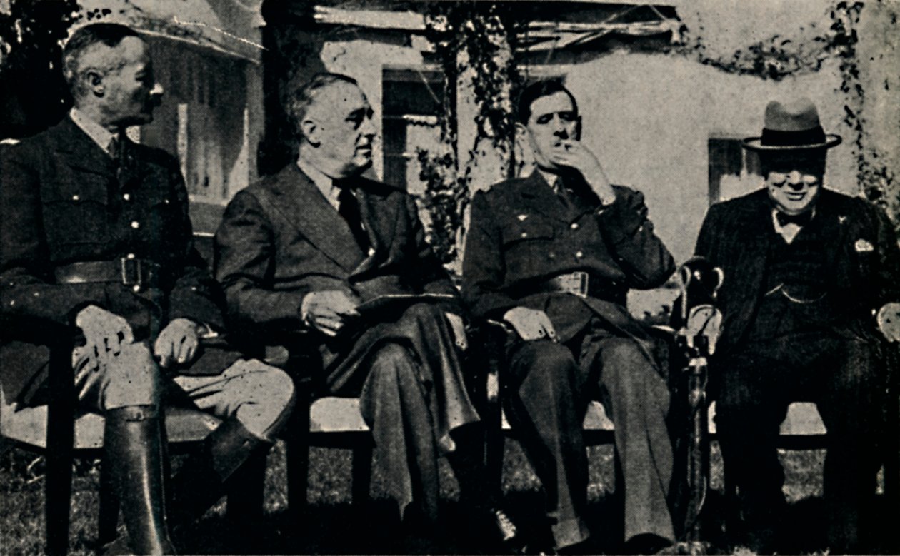Conferência dos Aliados em Casablanca, Marrocos Francês, janeiro de 1943, 1945. de Unbekannt