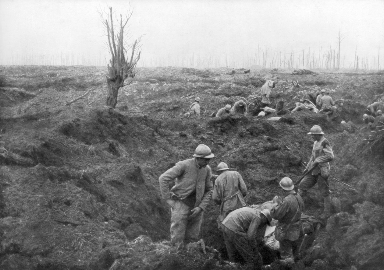 Tropas aliadas, 31 de julho de 1917 no Canal Yser, Bélgica, 1926 de Unbekannt