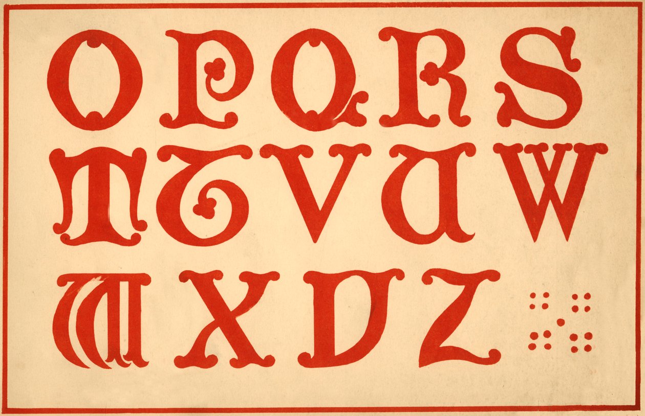 Alfabeto, letras OZ, maiúsculas de Unbekannt