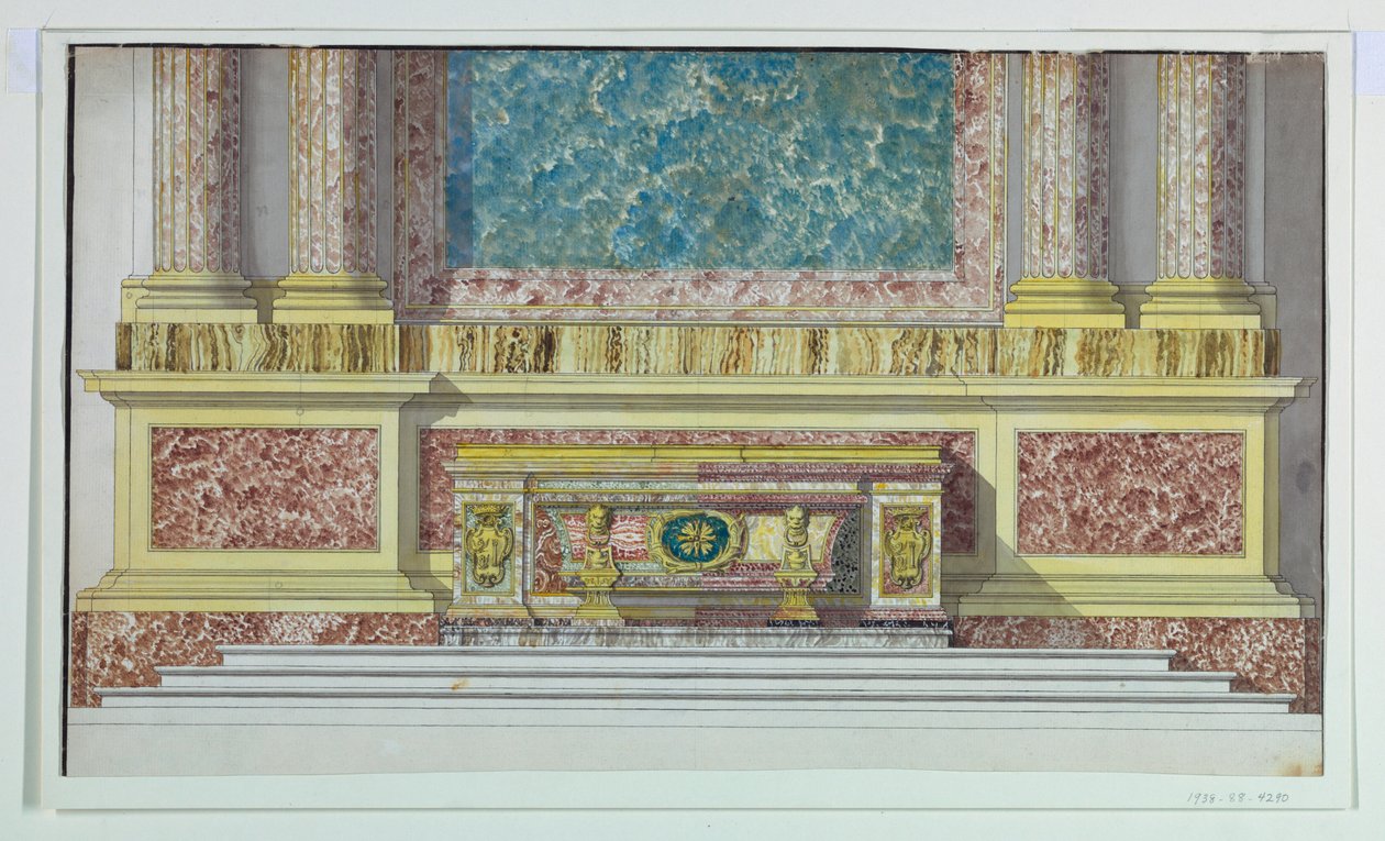 Altar Mensa para a Capela Borghese, Santa Maria Maggiore, Roma de Unbekannt