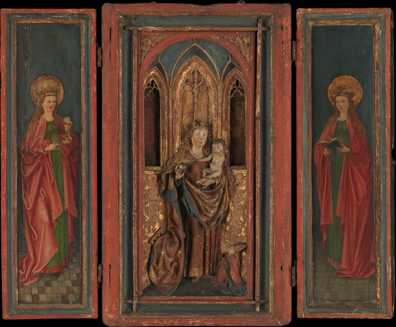 Altar Santuário com Madona e Menino com Doador, último quartel do século XV. de Unbekannt