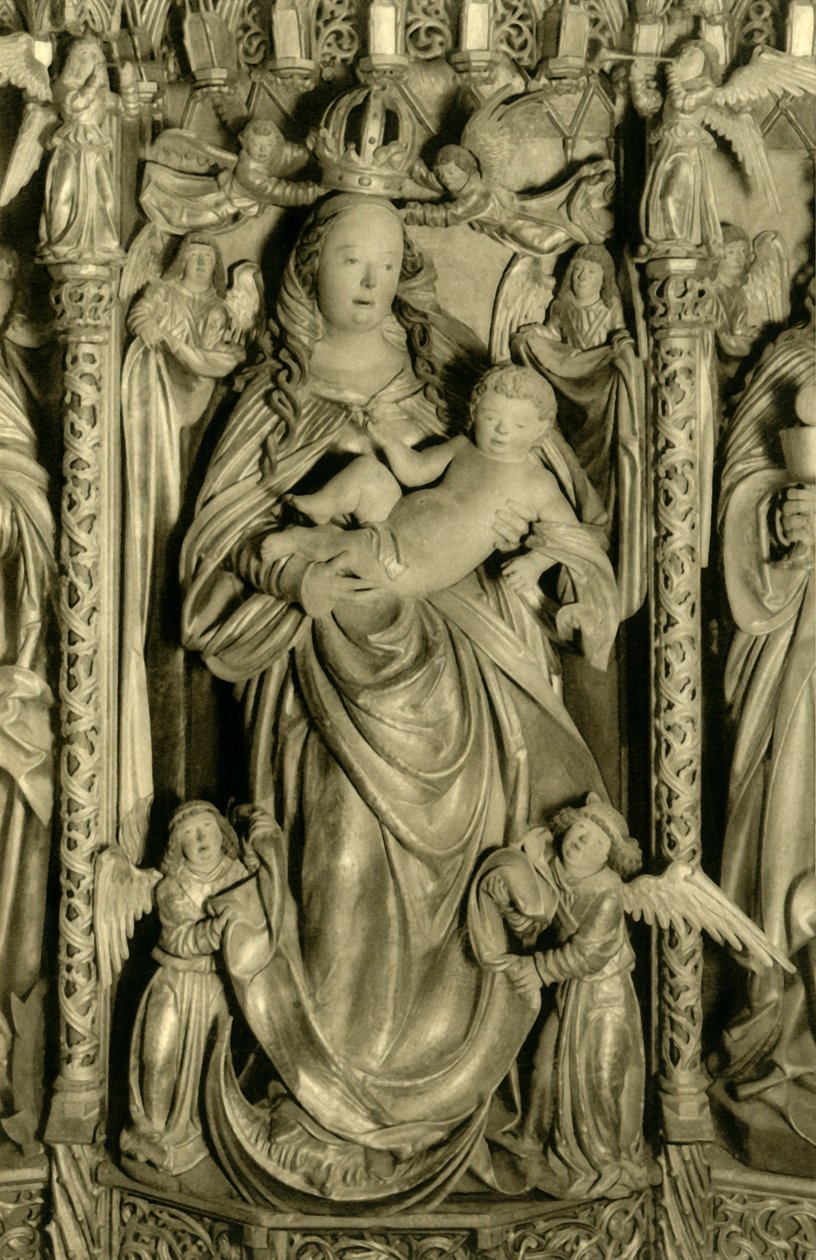 Alterpiece, igreja paroquial de Hallstatt, Hallstatt, Alta Áustria, c1935. de Unbekannt