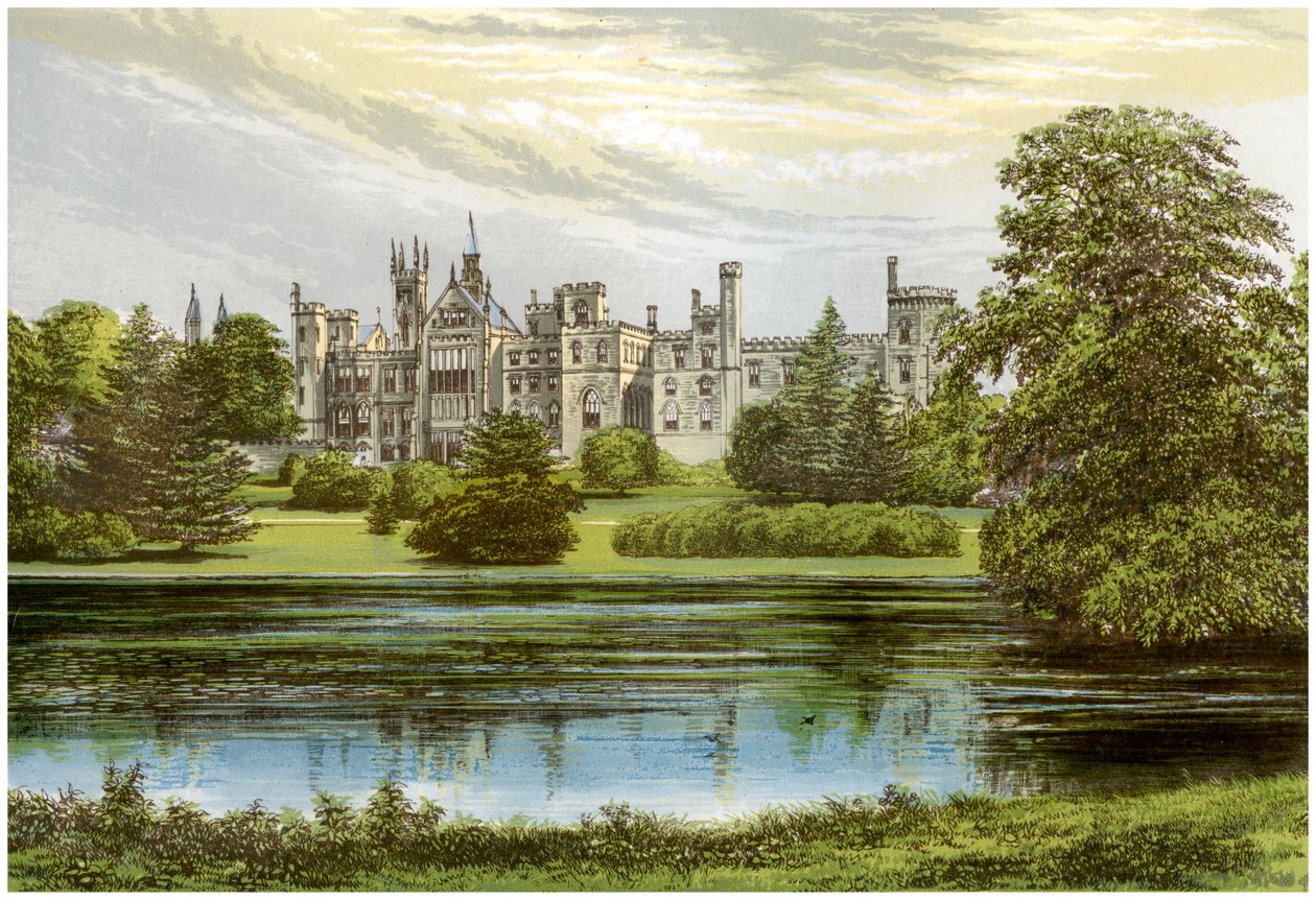 Alton Towers, Staffordshire, casa do conde de Shrewsbury, c1880 de Unbekannt