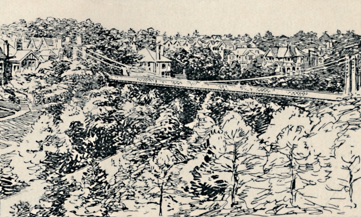 Ponte de suspensão de Alum Chine, 1929 de Unbekannt