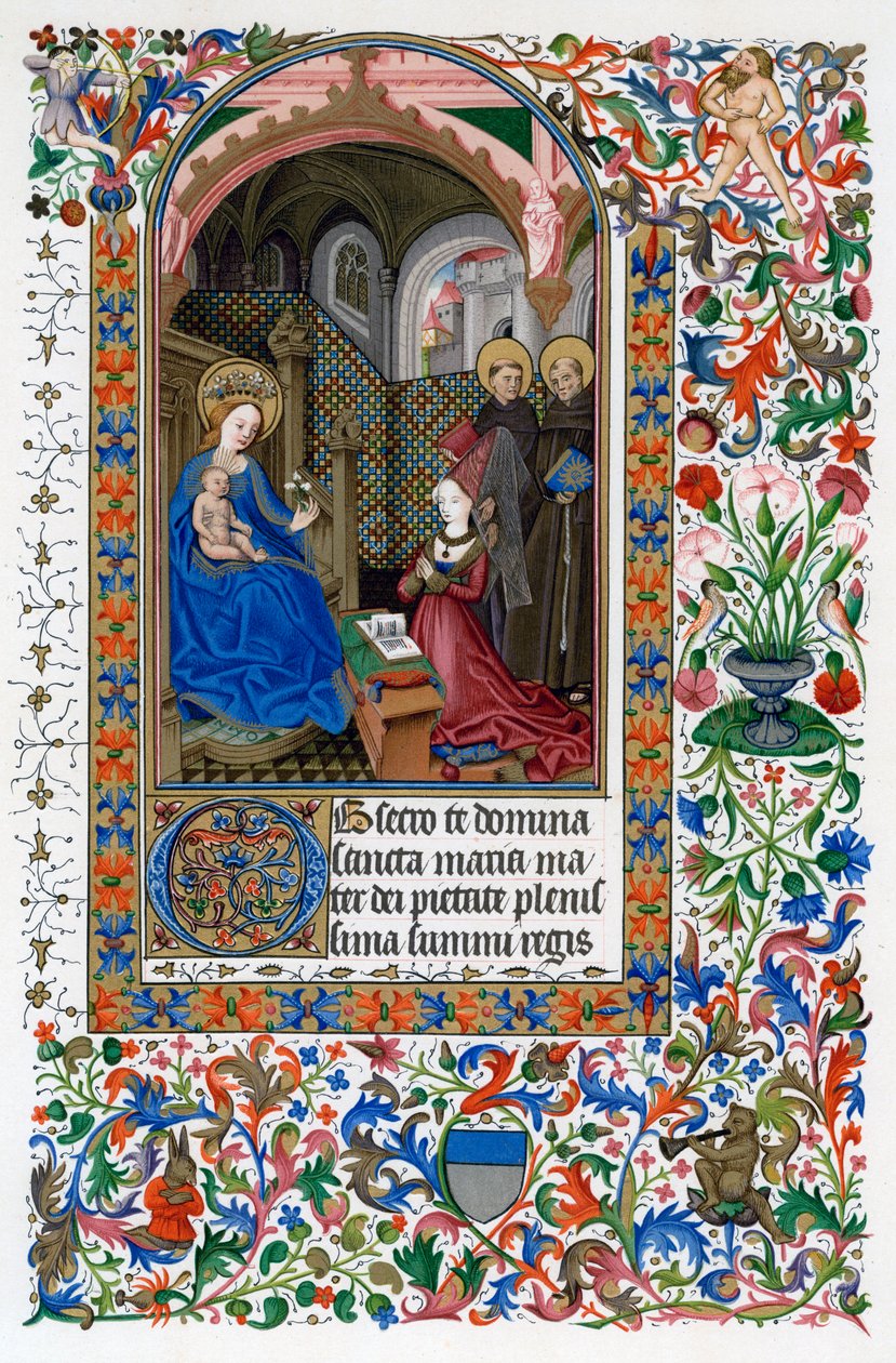 Amadee de Saluces e a Virgem, meados do século XV de Unbekannt