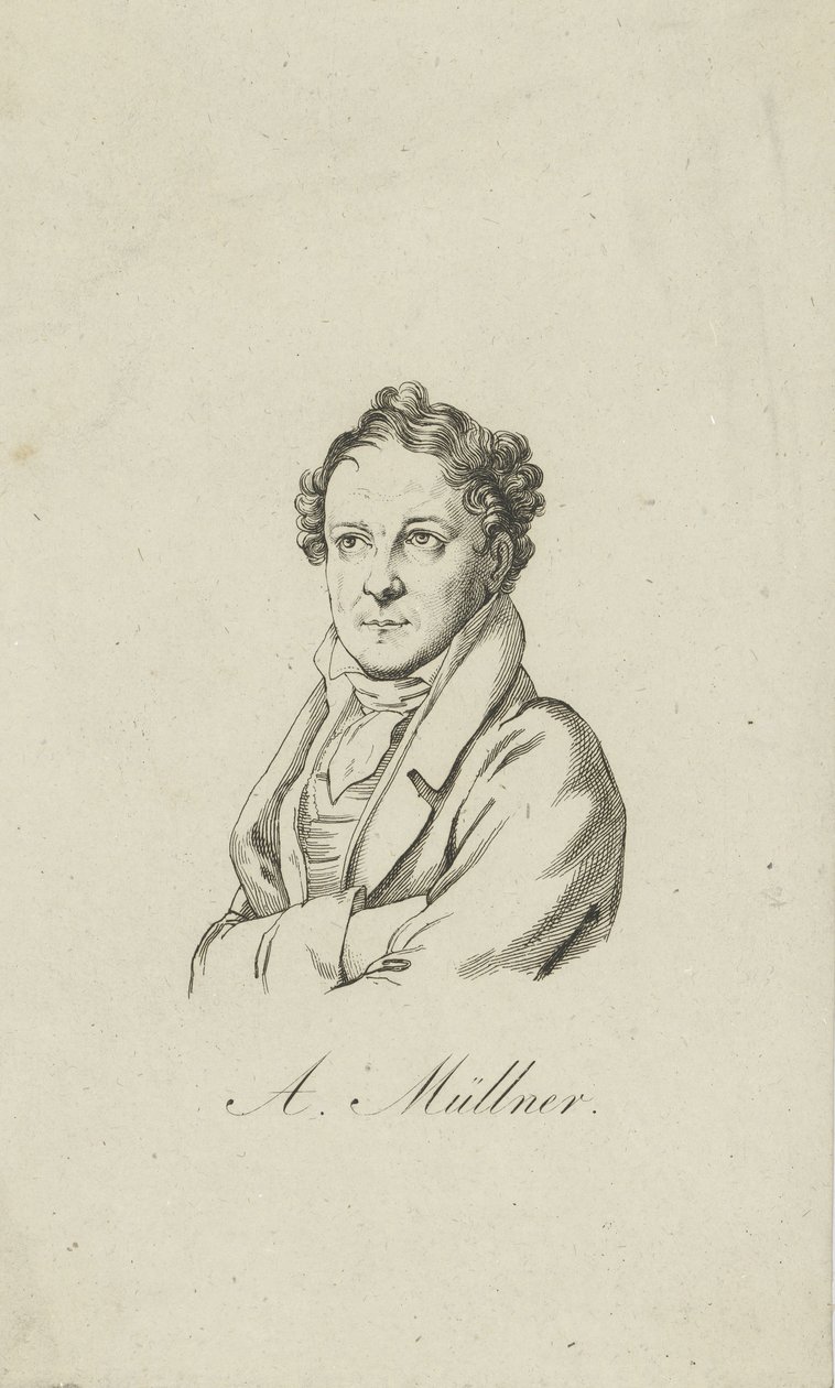Amandus Gottfried Adolf Müllner 1774-1829, 1810-1820. de Unbekannt