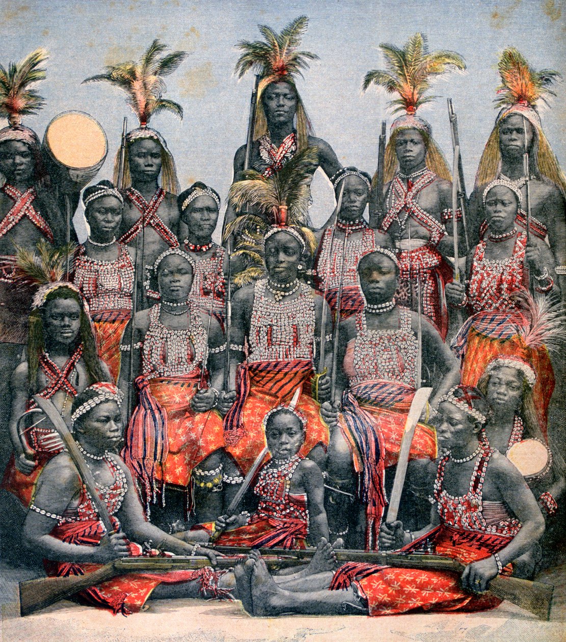 Guerreiros amazônicos, 1891 de Unbekannt