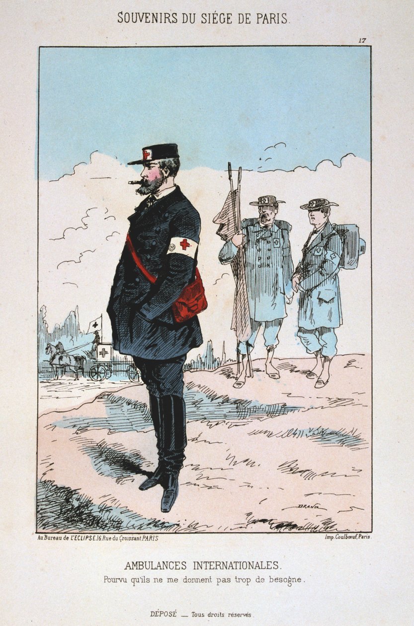 Ambulâncias Internacionais, Cerco a Paris, 1870-1871 de Unbekannt