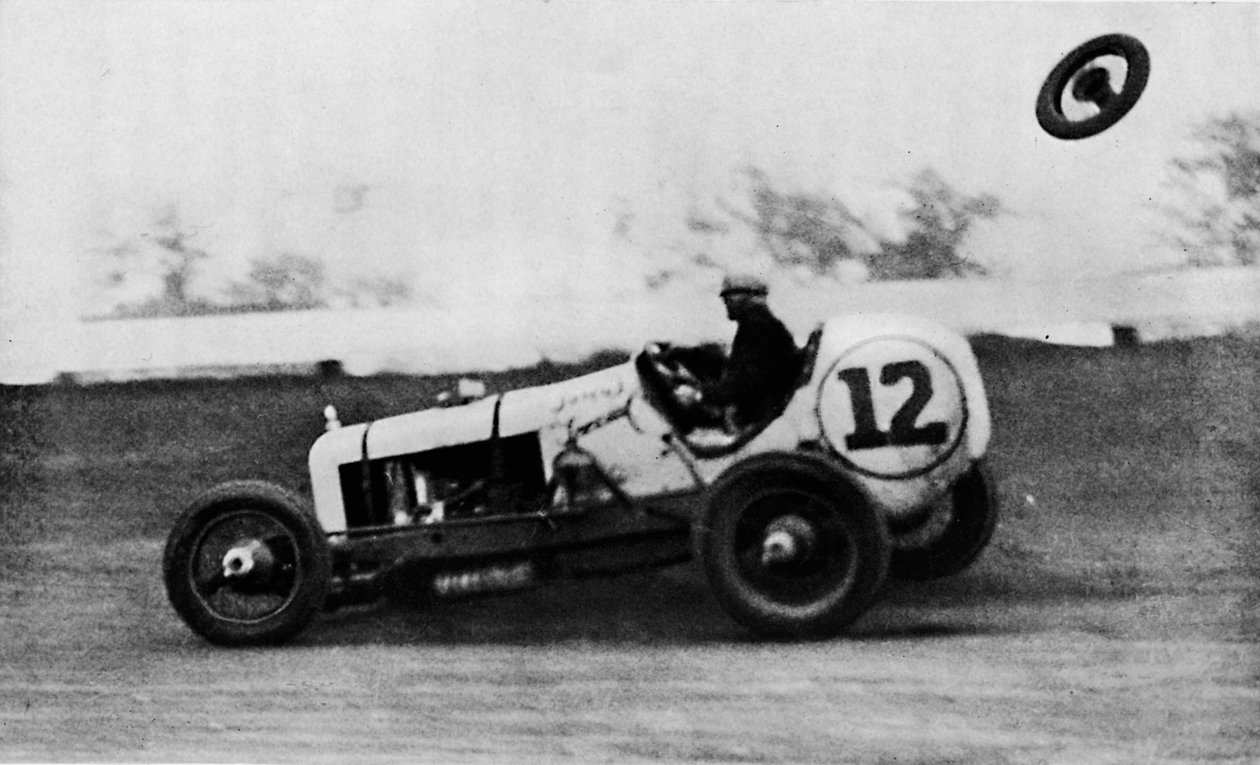American Speedway Racing - Jack Ericson, girando sobre três rodas, 1937 de Unbekannt