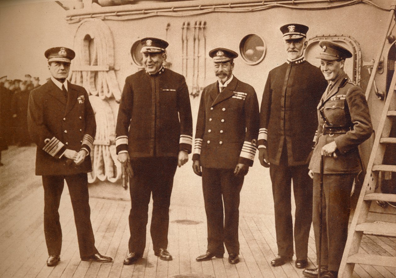 Almirantes americanos à tona com o rei, 1918 1935 de Unbekannt