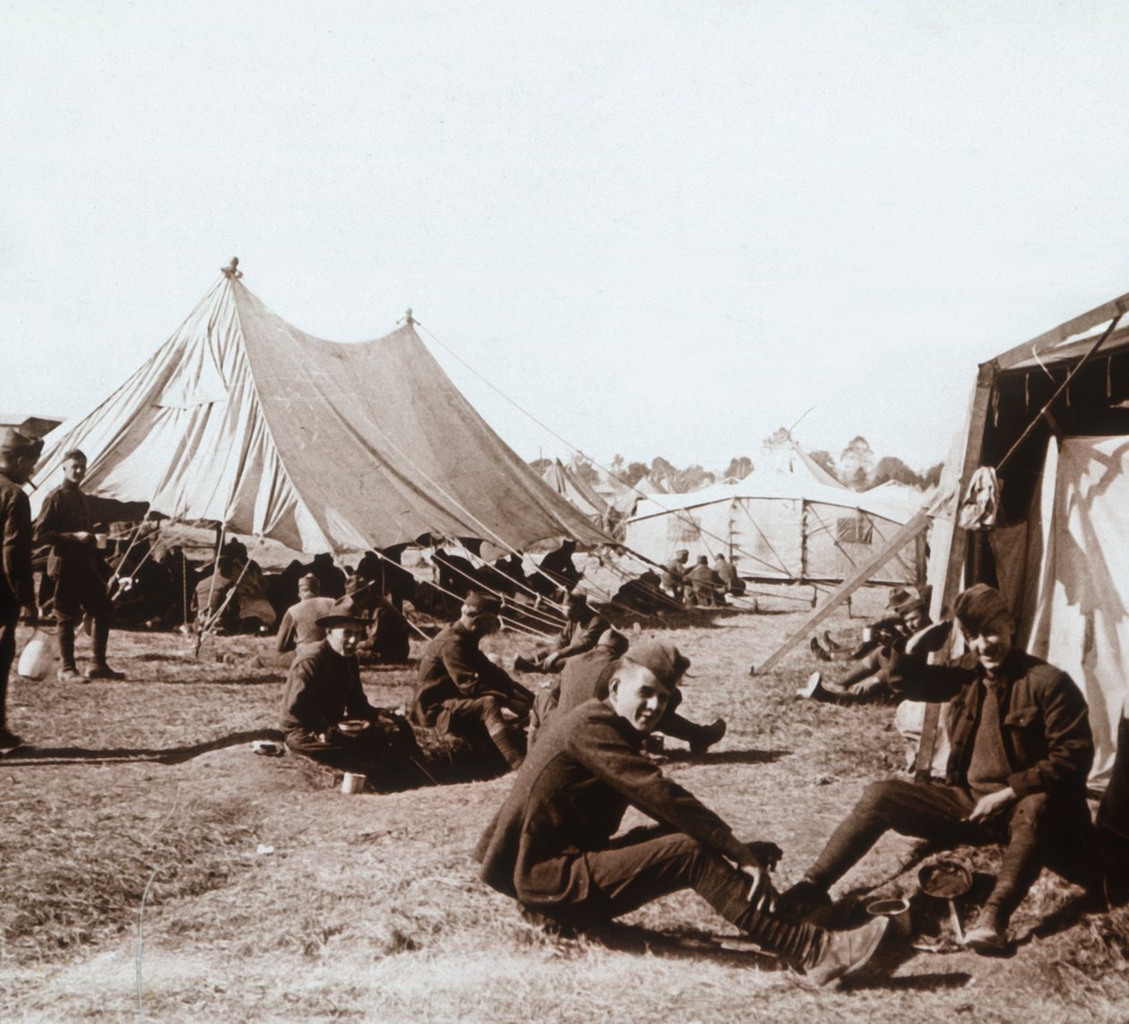Acampamento americano, Melette, França, c1914-c1918 de Unbekannt