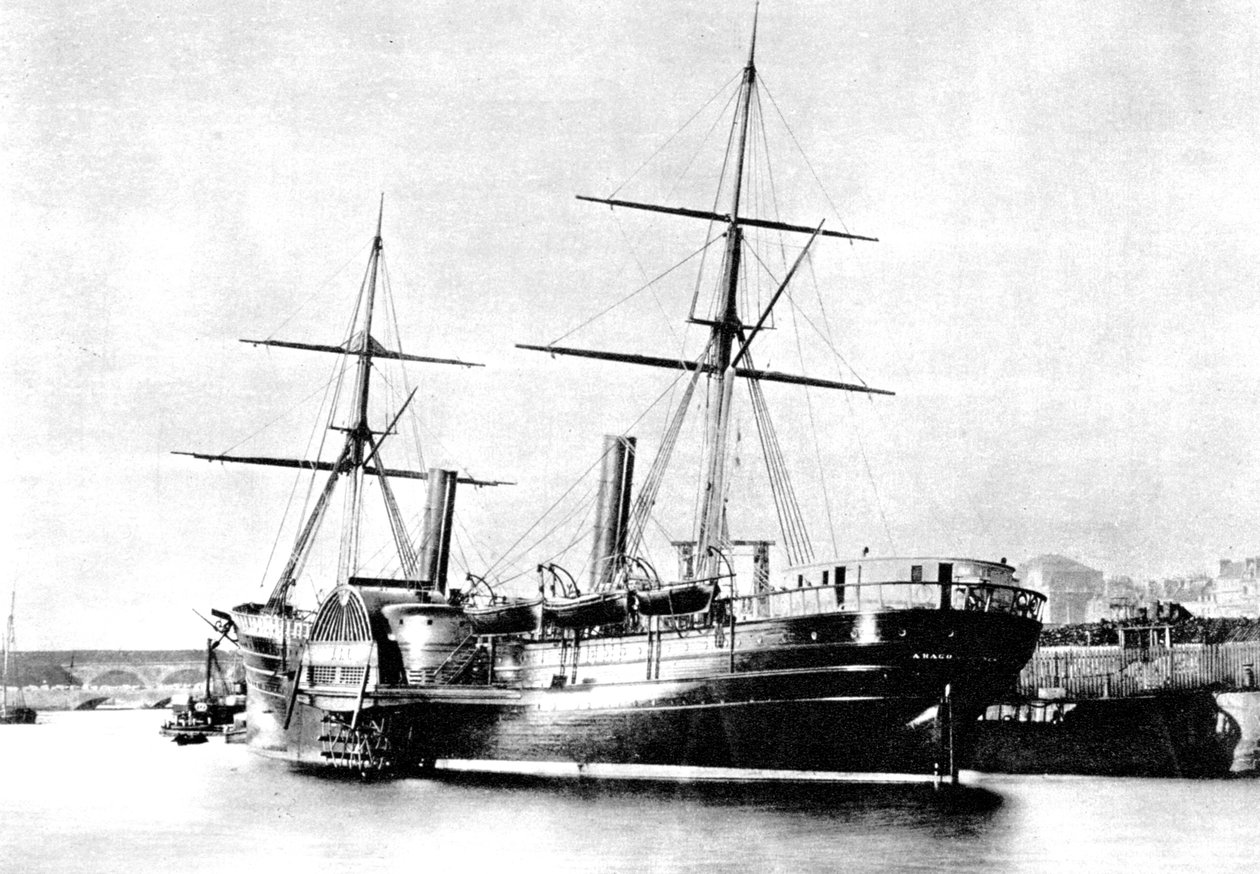 Navio transatlântico americano, Arago, 1856 de Unbekannt