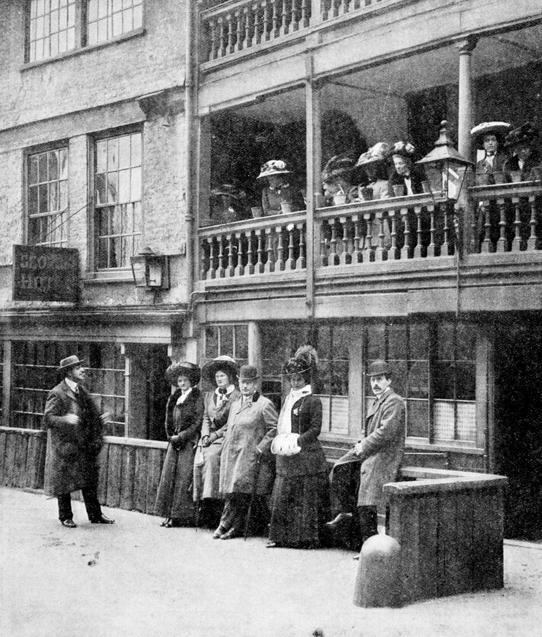 Americanos em Londres, uma festa no George Hotel, bairro, Southwark, Londres, 1910 de Unbekannt