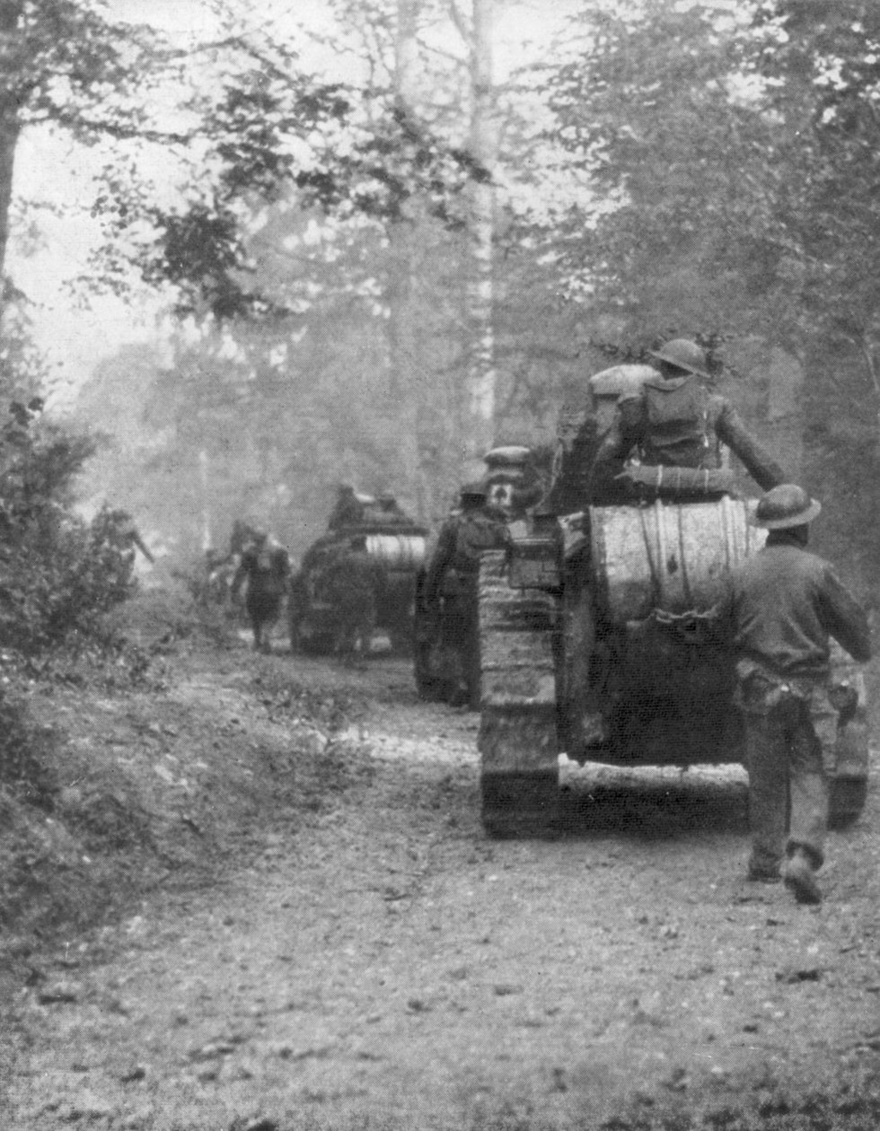 Americanos se preparando para o ataque à floresta de Argonne, Verdun, França, setembro de 1918 de Unbekannt