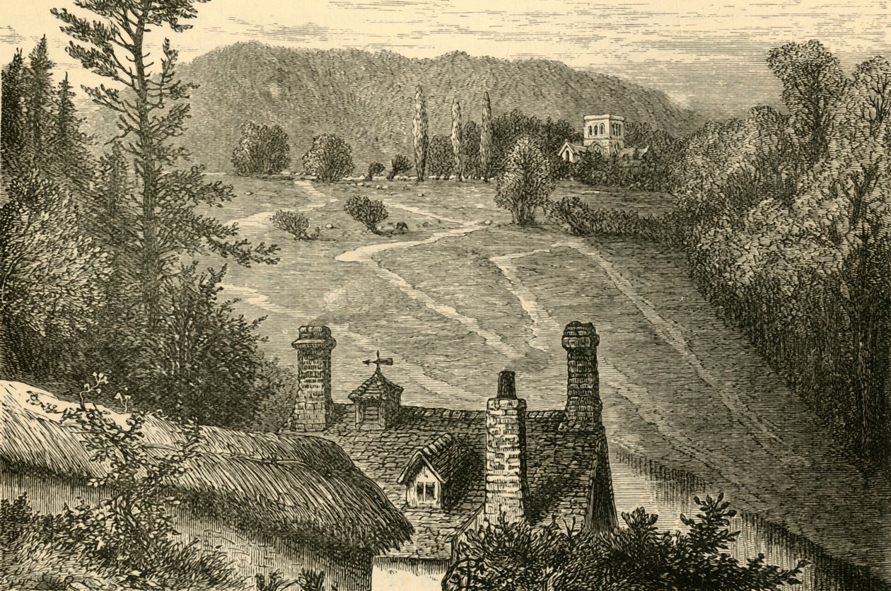 Amesbury, Olhando para o Campo dos Vespasianos, 1898. de Unbekannt