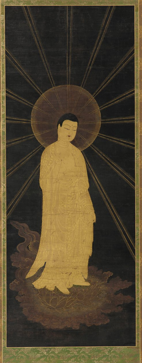 Amitabha Amida acolhendo almas ao paraíso, período Muromachi, séculos XIV-XV. de Unbekannt