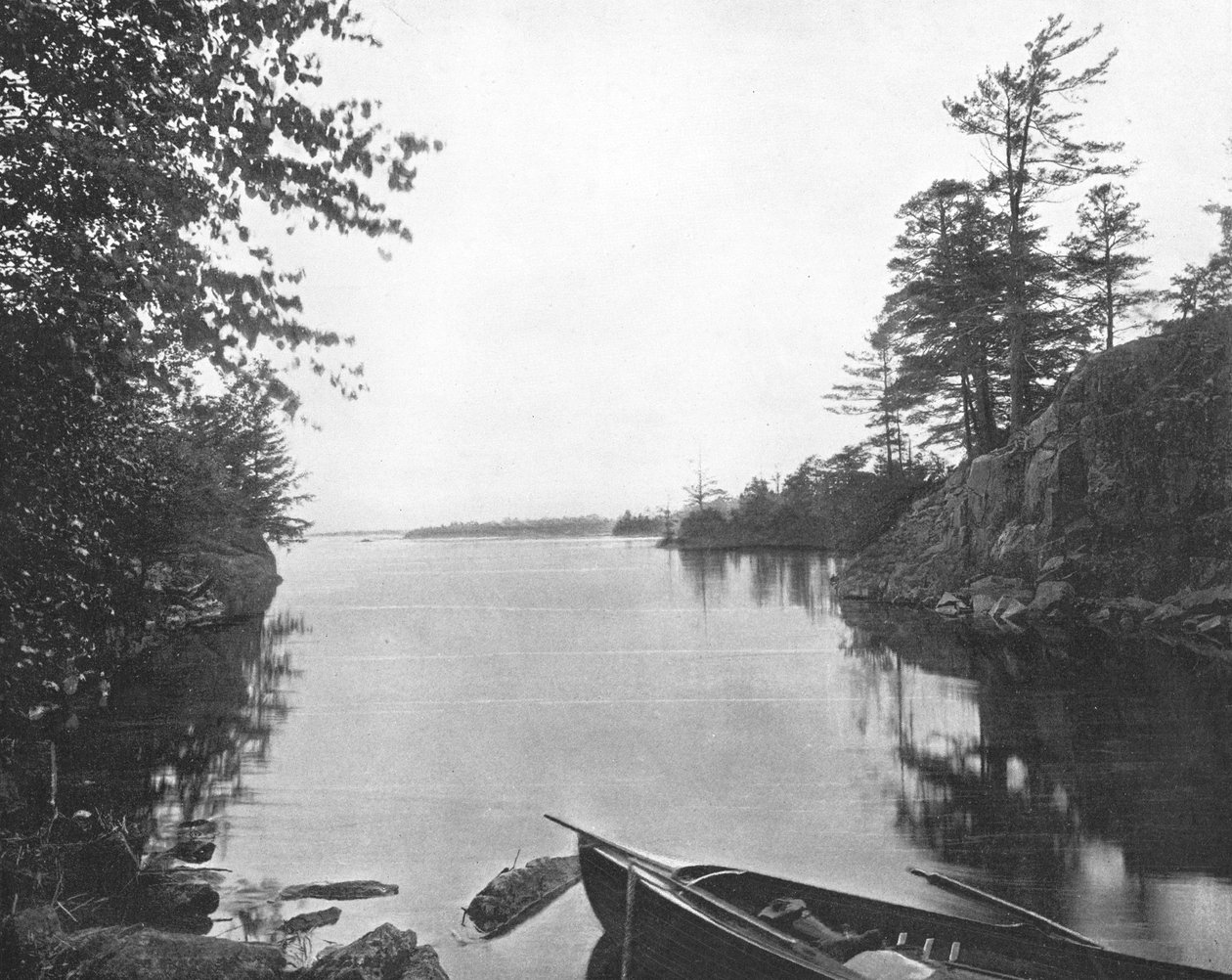 Entre as mil ilhas do rio St Lawrence, Canadá, c1900. de Unbekannt