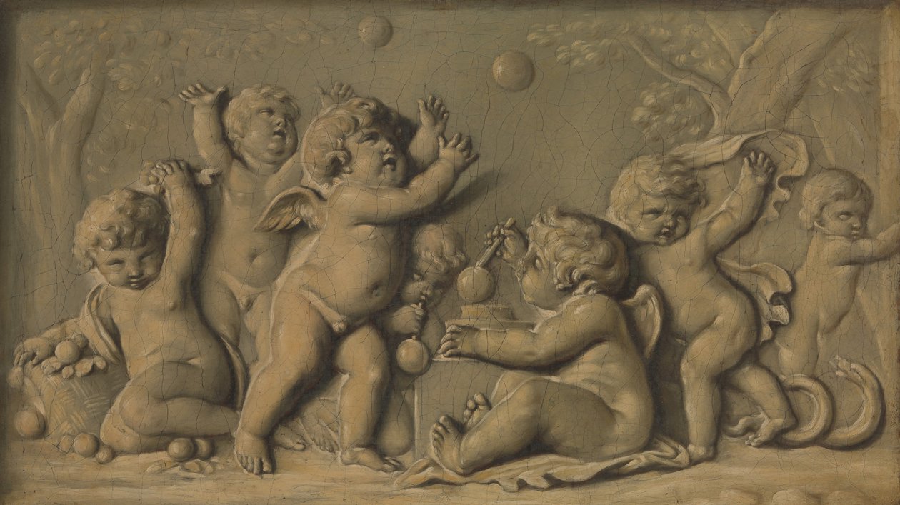 Amorini no jogo de um par, 1770-90. de Unbekannt