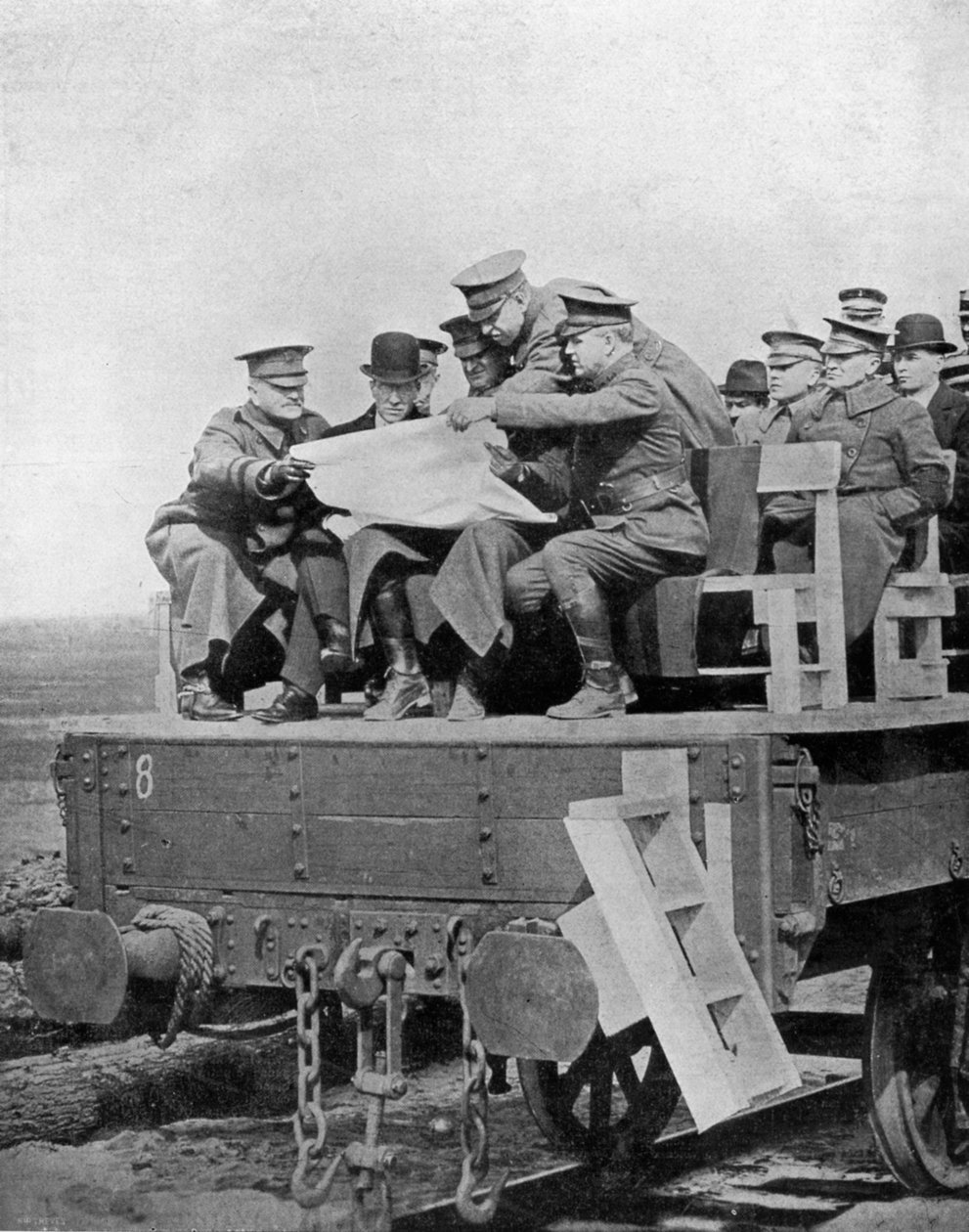 Uma Conferência de Serviço Ativo na Frente Ocidental, Primeira Guerra Mundial, 1917, c1920 de Unbekannt
