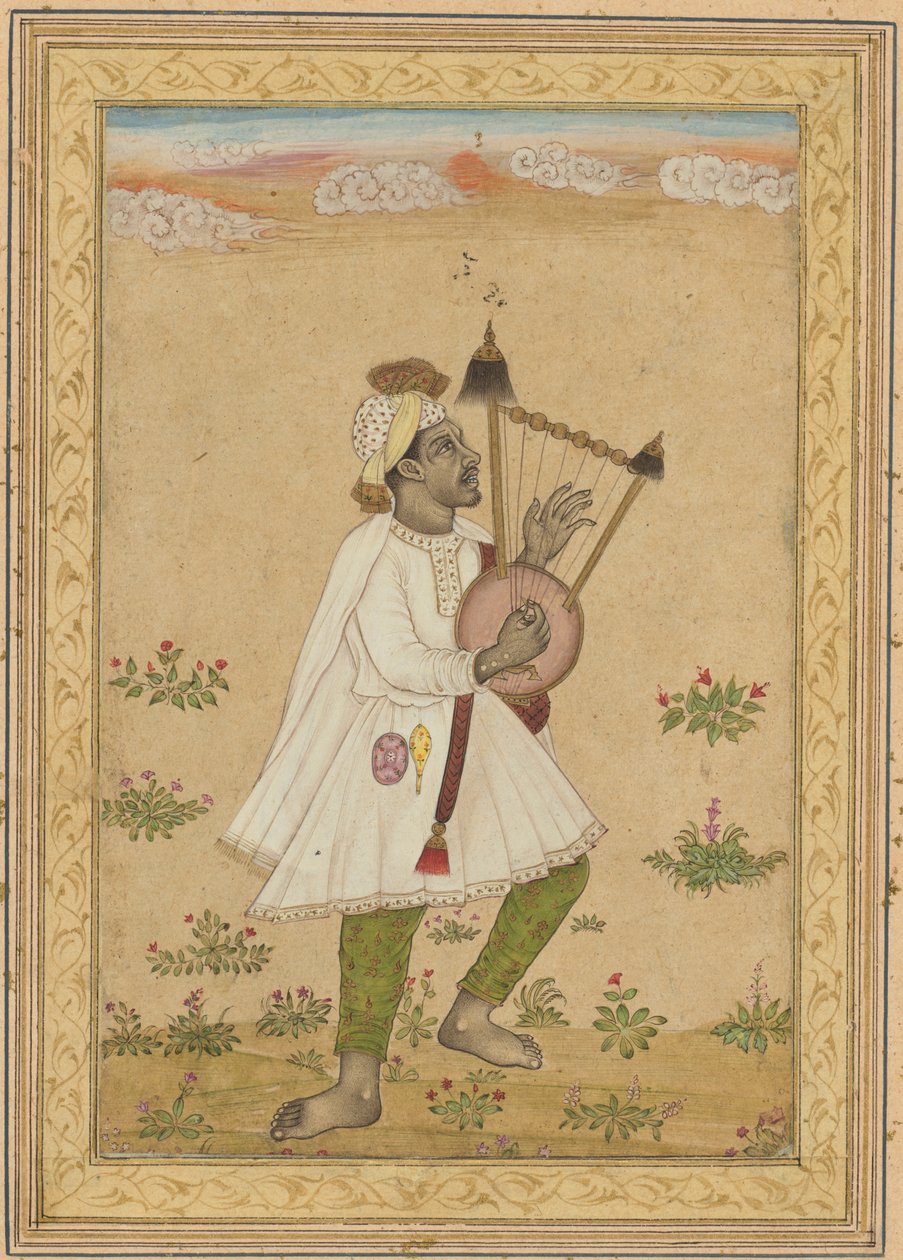 Um jogador de lira africano, c. 1640-1660. de Unbekannt