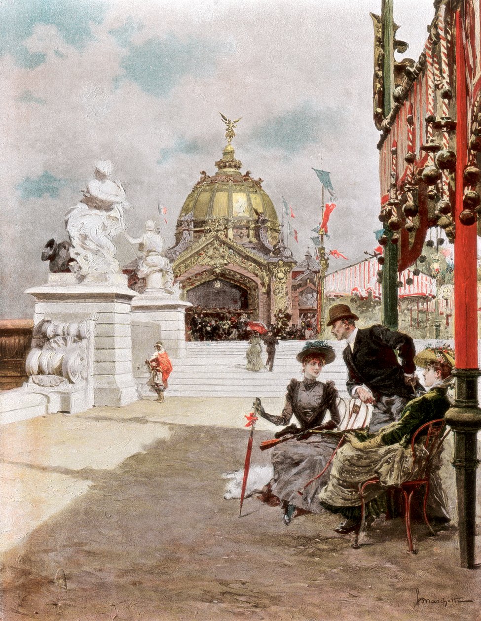 Uma tarde na exposição, 1889 de Unbekannt