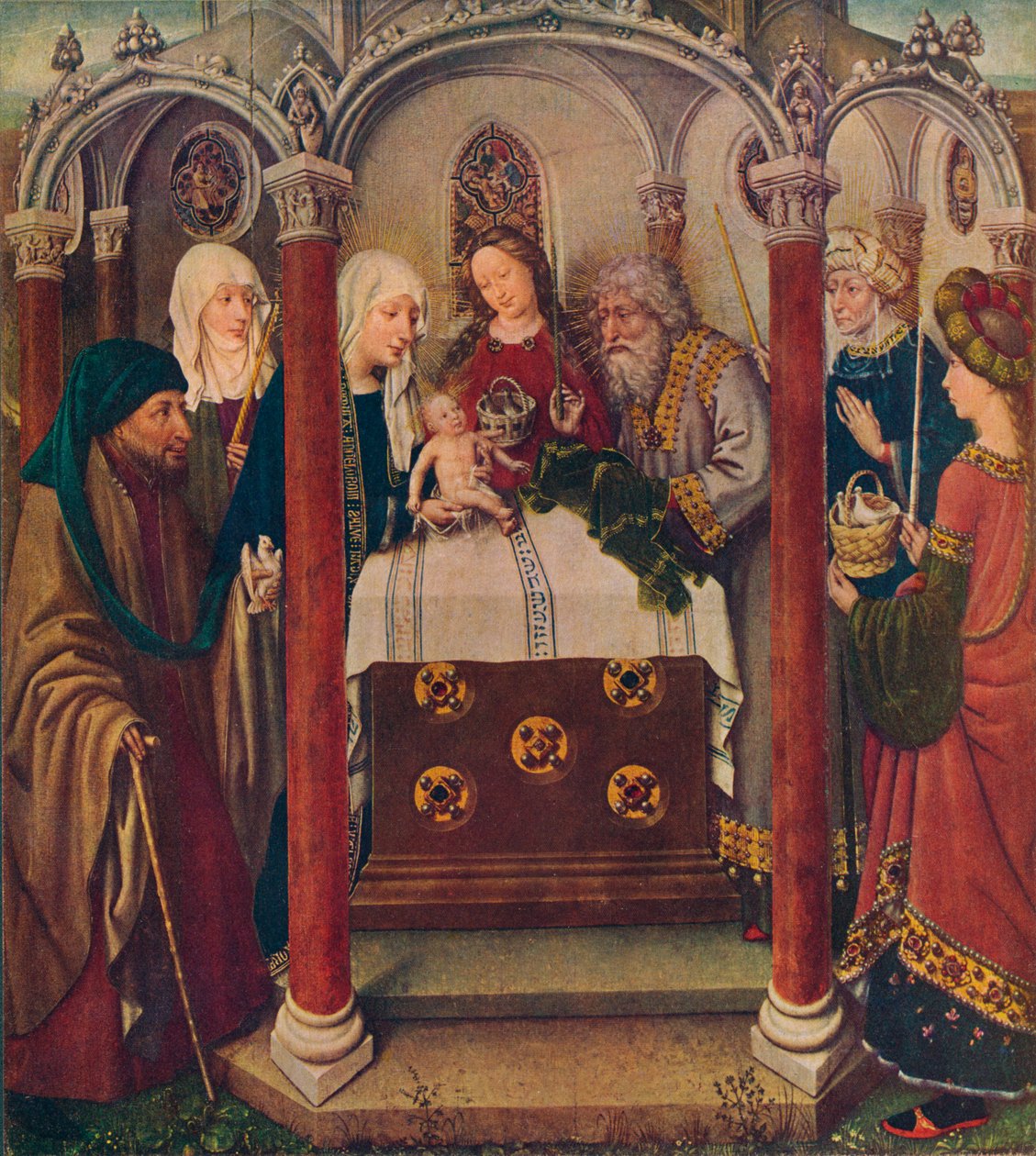 Uma peça de altar do Maitre de Flemalle, 1907 de Unbekannt
