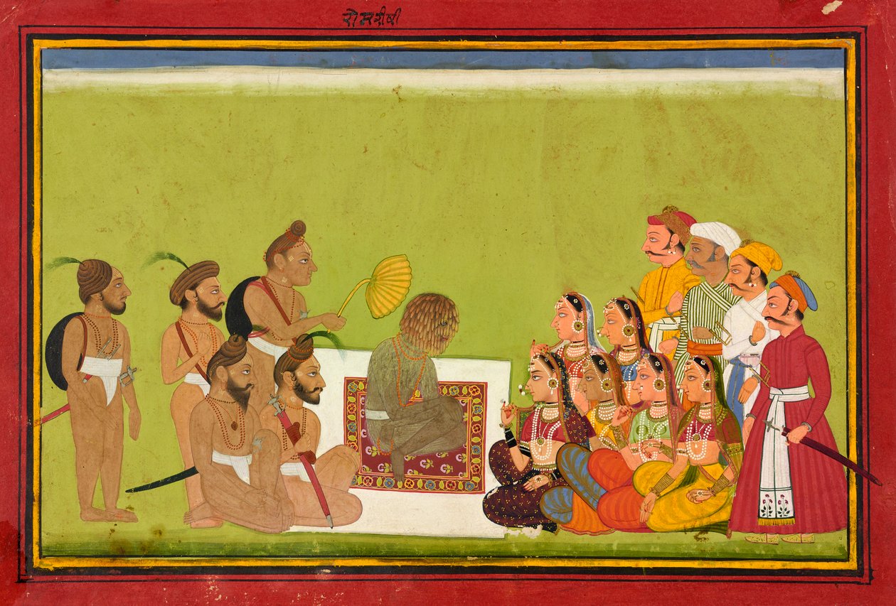 Uma Audiência com Rom Rishi, ca. 1700-1725. de Unbekannt