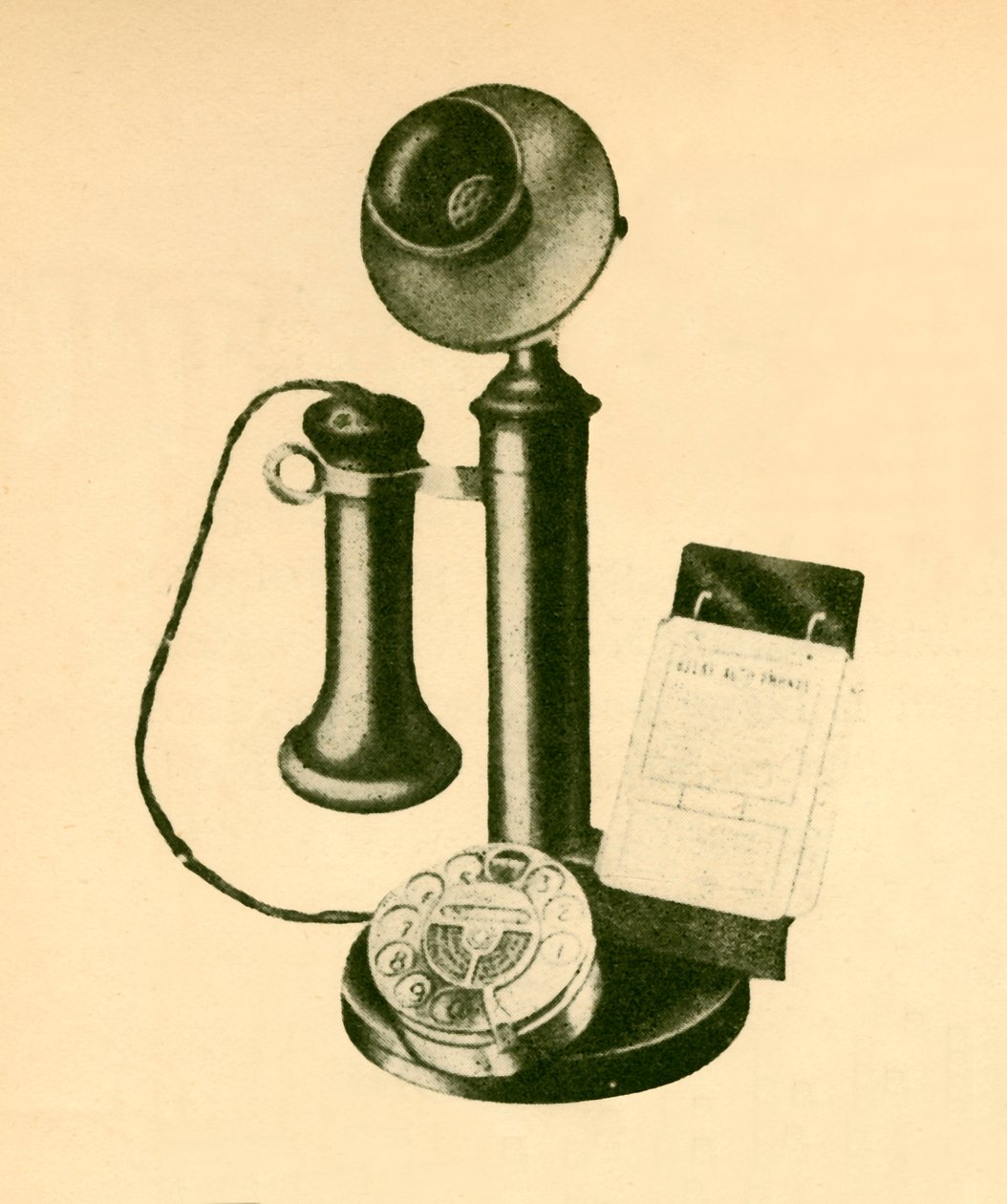 Um receptor de telefone automático, c1930. de Unbekannt