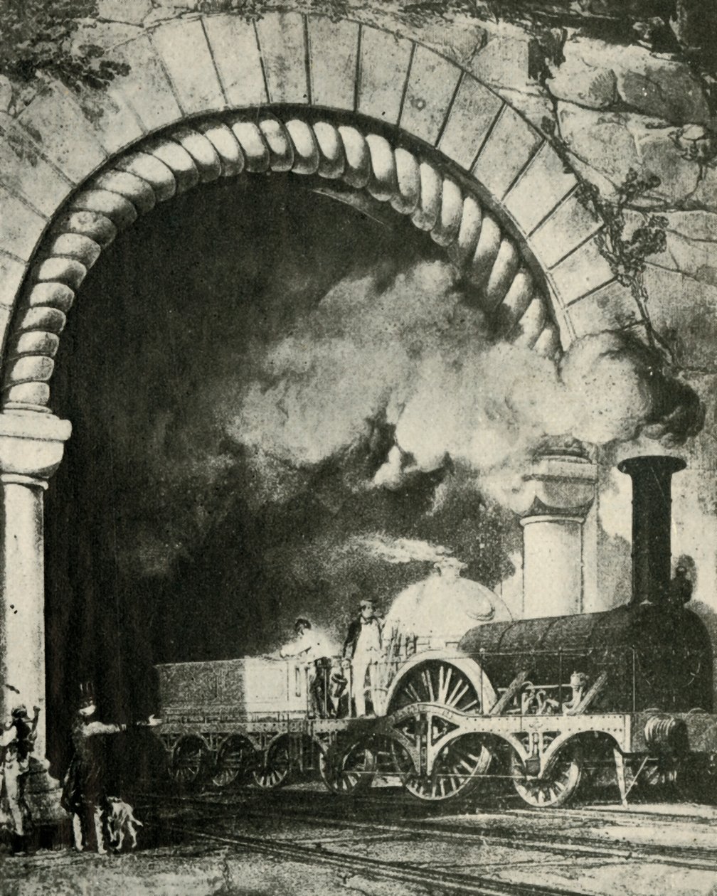 Um trem adiantado do calibre largo - estrada de ferro de Great Western, c1930. de Unbekannt