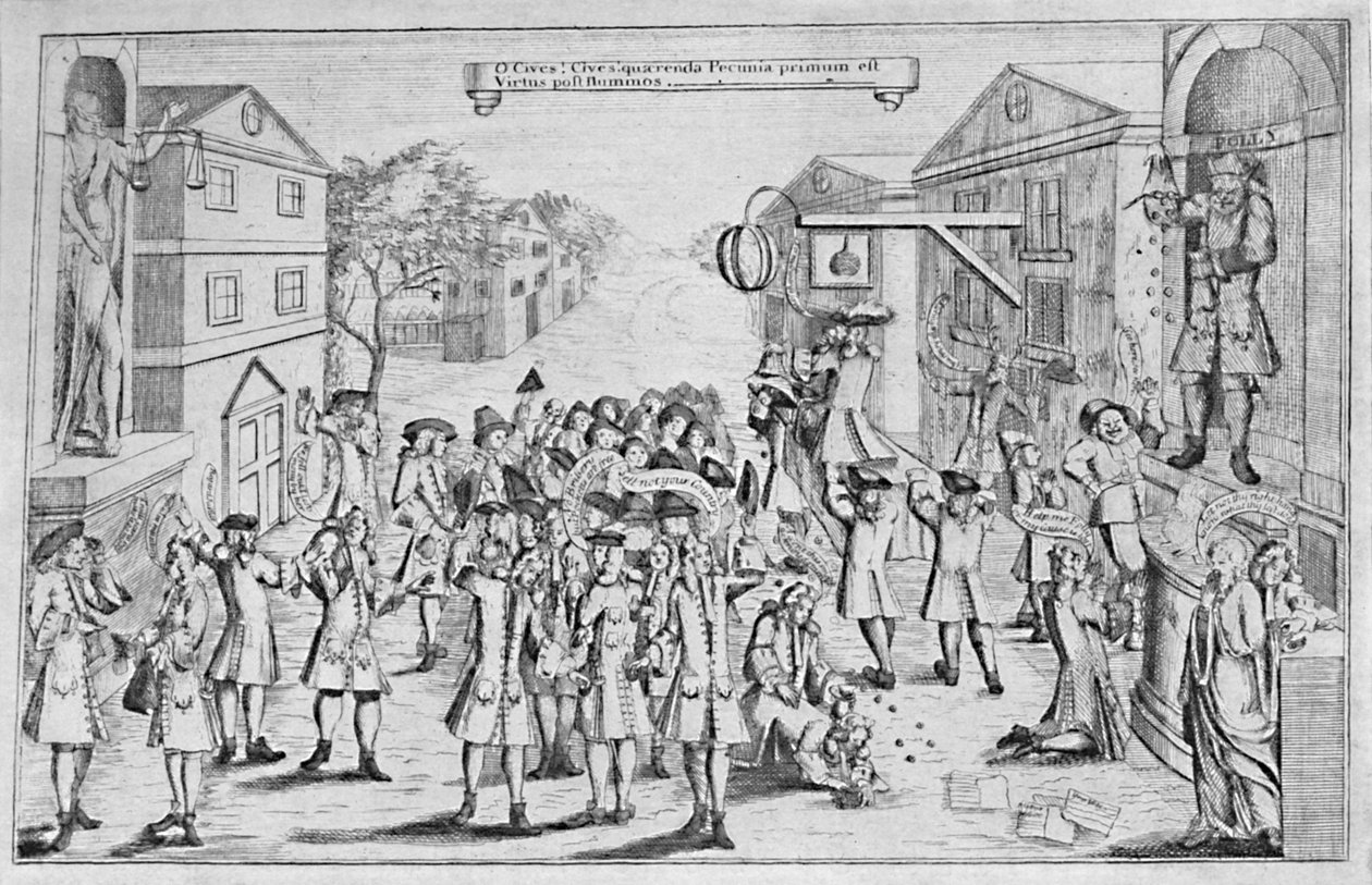 Uma eleição vencida por suborno, 1727, 1904 de Unbekannt