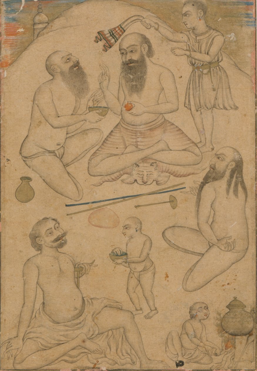 Um acampamento de iogues, ca. 1660 de Unbekannt