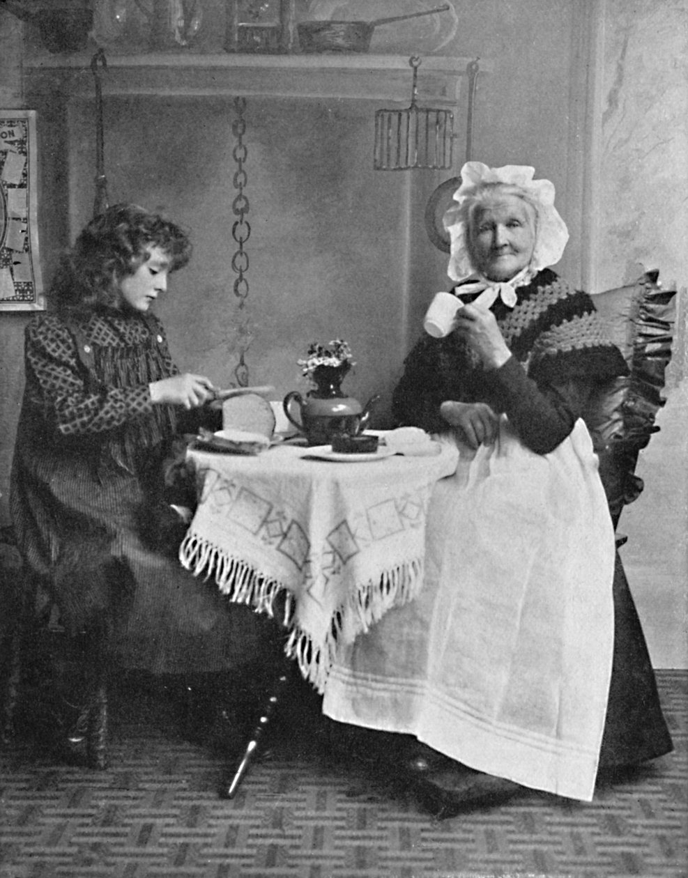 Uma cena de chalé inglês, 1912 de Unbekannt