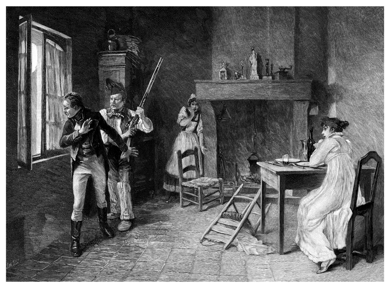 Um incidente no terror branco, 1815, 1895 de Unbekannt
