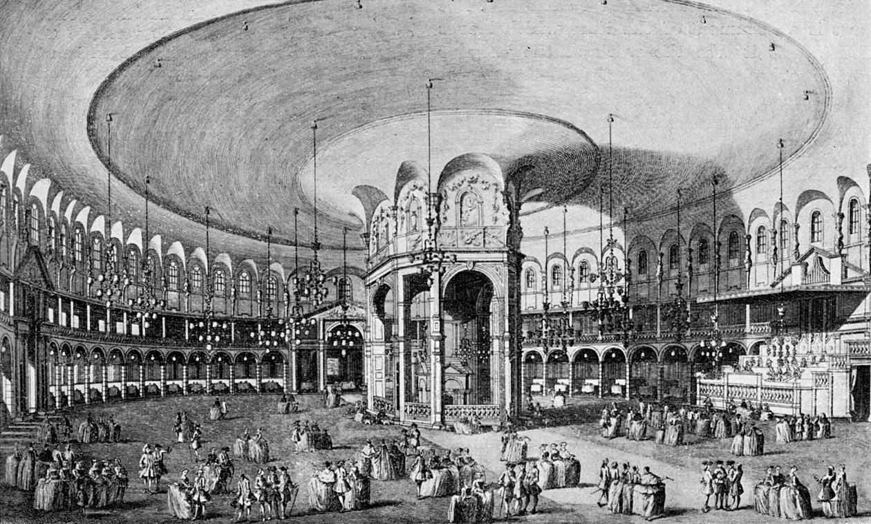 Uma visão interna da rotunda em Ranelagh Gardens, 1899 de Unbekannt