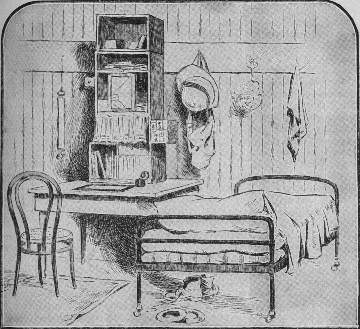 Uma sala de oficiais em Pretória, 1902 de Unbekannt