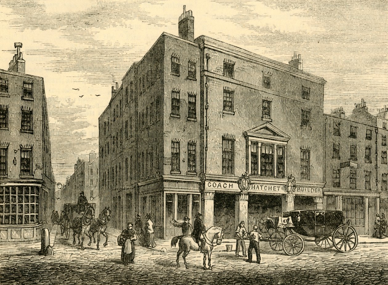 Uma antiga loja de cocheiros em Long Acre, 1881. de Unbekannt