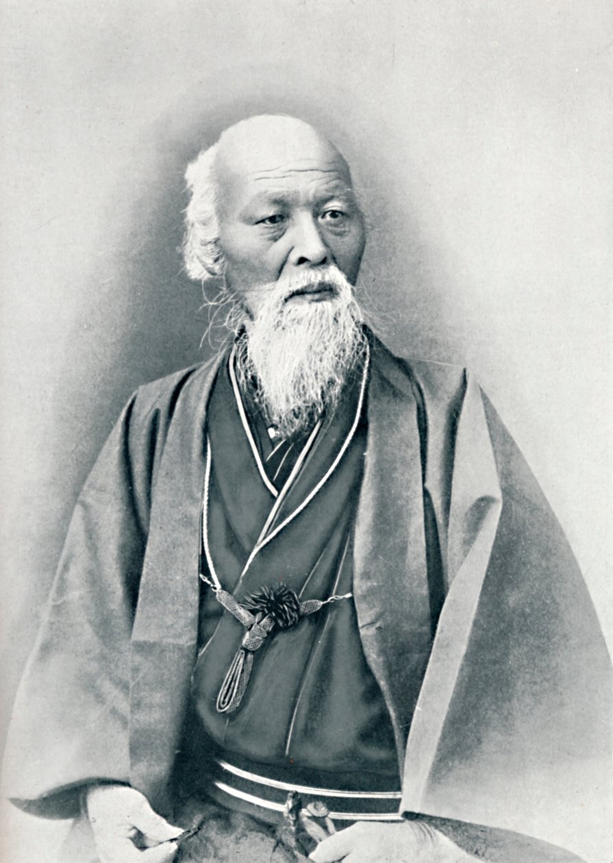 Um médico japonês envelhecido em traje completo, 1902 de Unbekannt