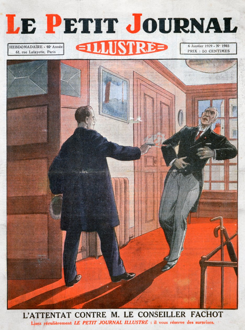 Um ataque contra o vereador Fachot, 1929 de Unbekannt