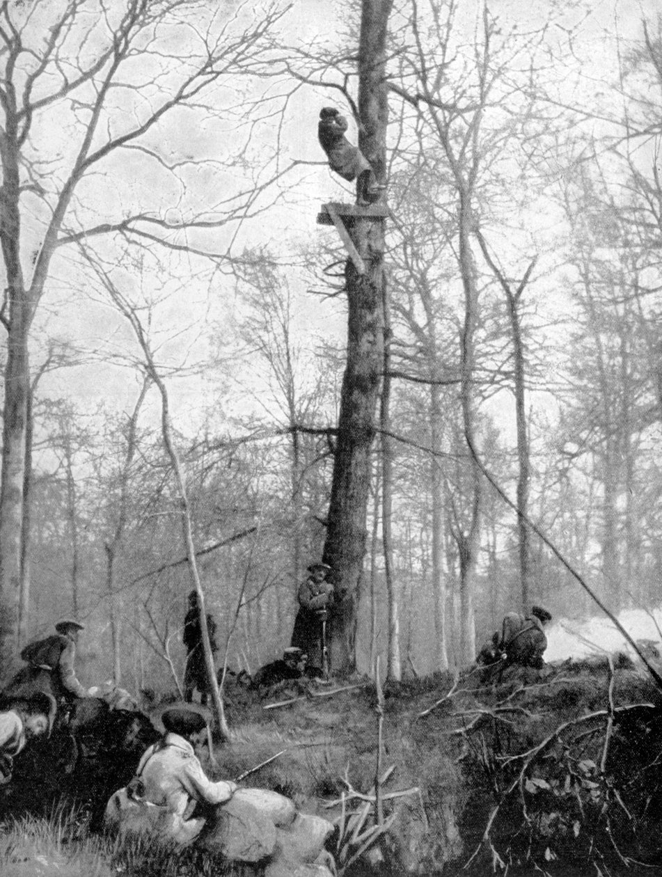 Um ponto de observação, 1915 de Unbekannt