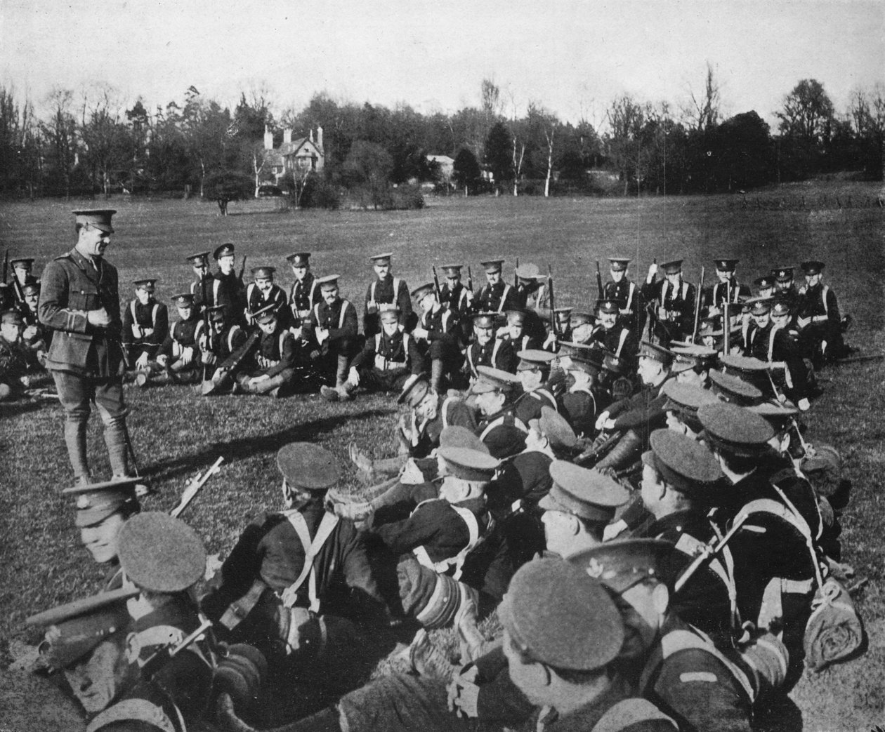 Uma palestra ao ar livre nos Parks, Oxford, 1915 de Unbekannt