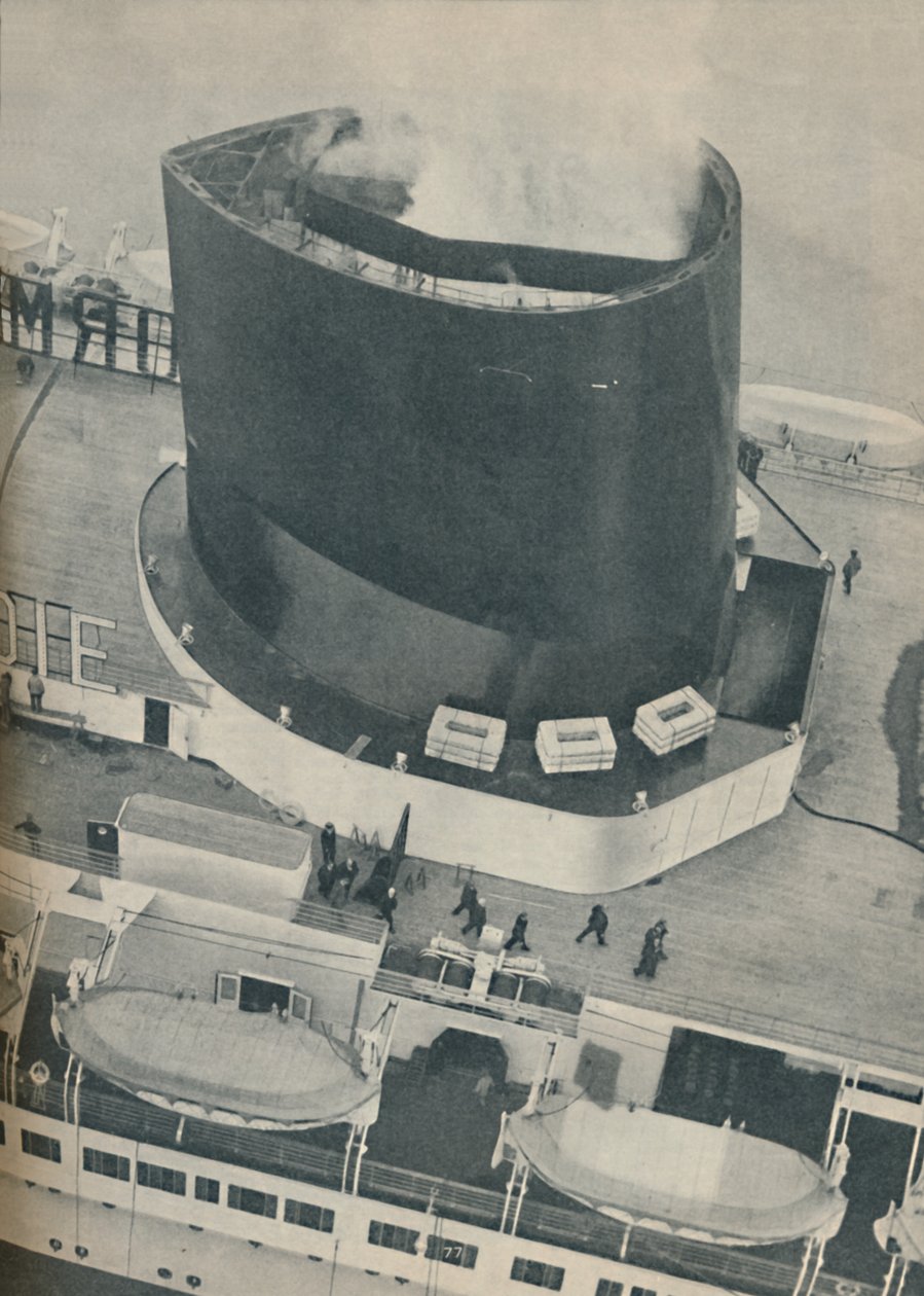 Um ângulo incomum do convés das Normandias, 1936 de Unbekannt
