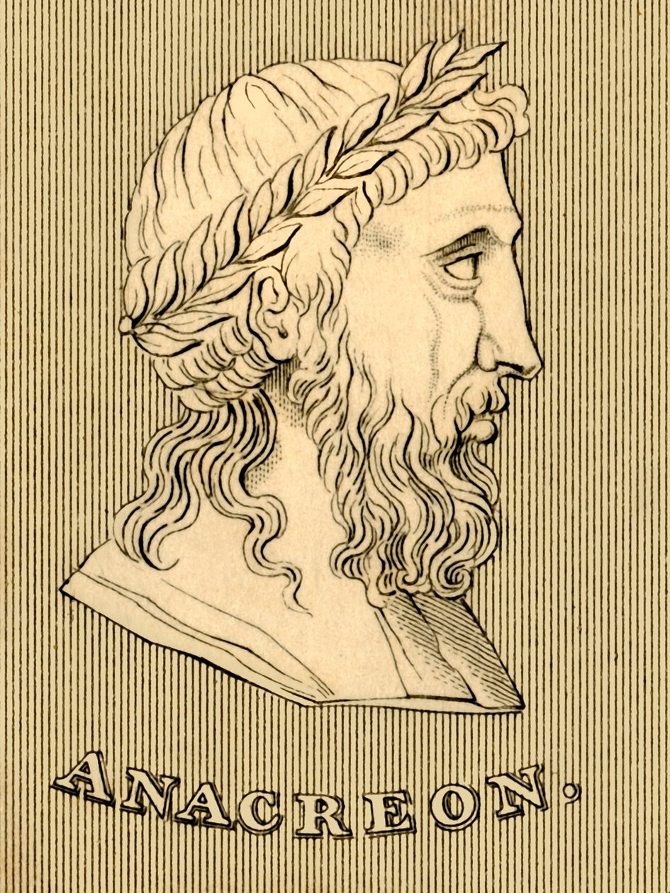 Anacreon, c582-485 aC, 1830. de Unbekannt
