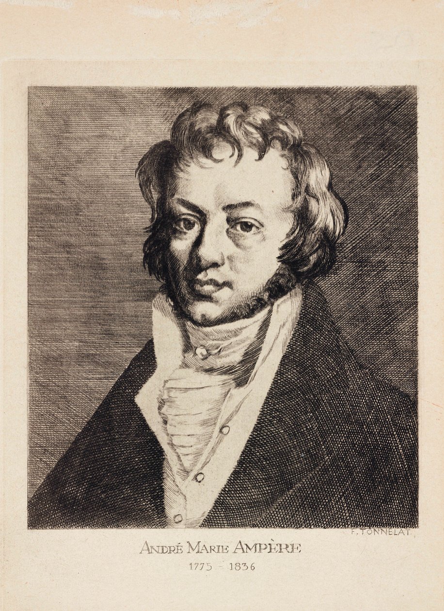 Andre-Marie Ampere, físico e matemático francês, c 1820 de Unbekannt