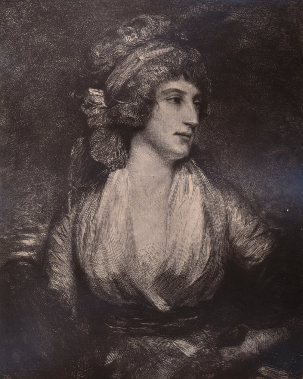 Anna Seward, escritora e poeta inglesa, final do século XVIII ou início do século XIX de 1894 de Unbekannt