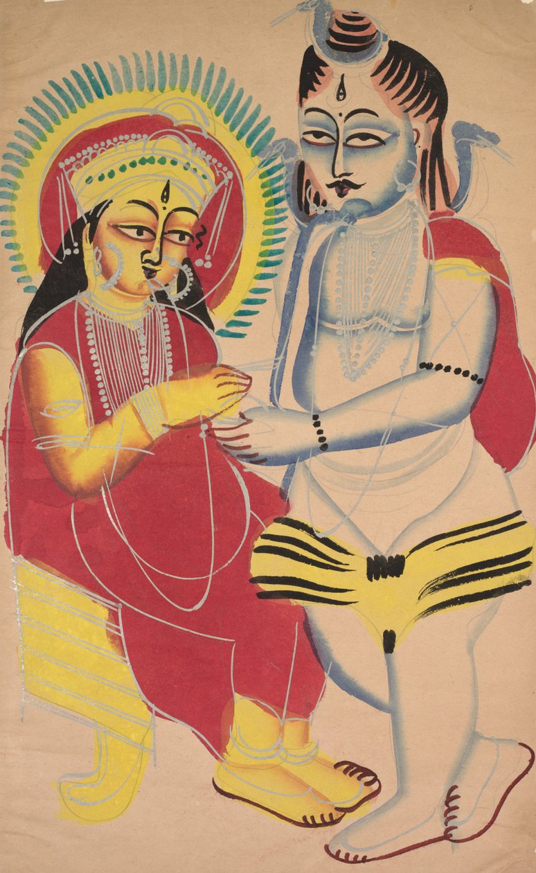 Annapurna e Shiva, 1800. de Unbekannt
