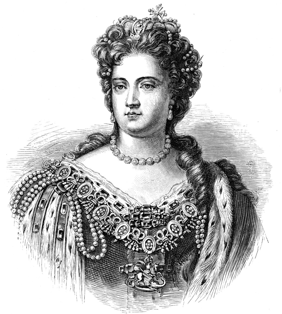 Anne 1665-1714, rainha da Grã-Bretanha e Irlanda de 1702, 1880 de Unbekannt