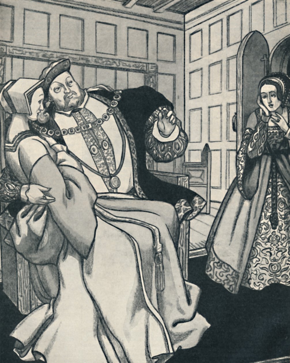 Anne Boleyn recebe um grande choque, c1934 de Unbekannt