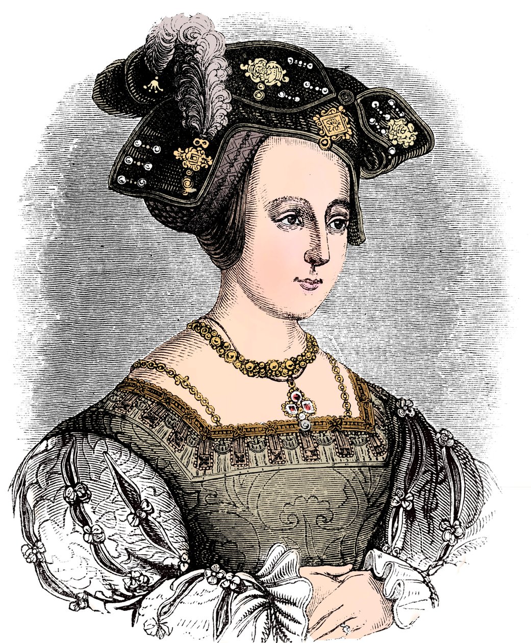 Anne Bolena c1504-1536, segunda esposa de Henrique VIII da Inglaterra, c1880 de Unbekannt