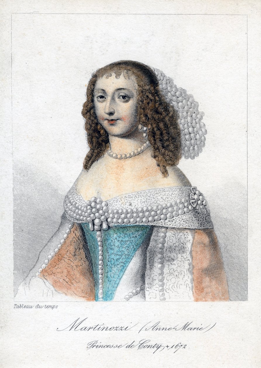 Anne Marie Martinozzi, aristocrata francesa nascida na Itália do século XVII de Unbekannt