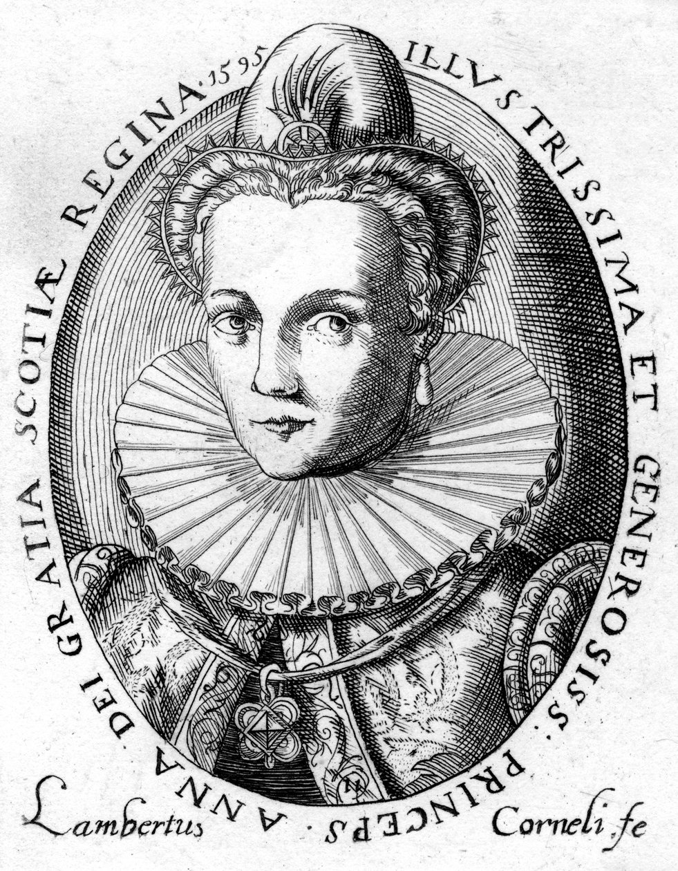 Ana da Dinamarca, rainha consorte do rei Jaime I da Inglaterra e VI da Escócia de Unbekannt